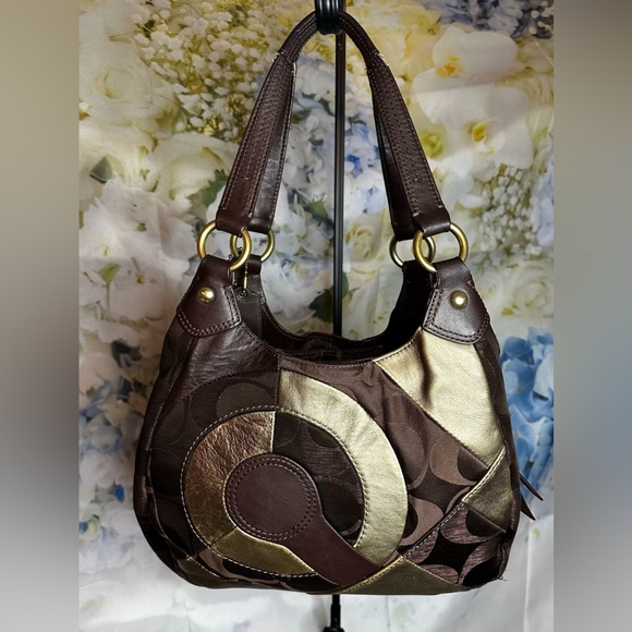 Coach Rare Limited Edition Soho Signature Inlaid Patchwork Hobo shoulder bag GUC - Picture 7 of 15